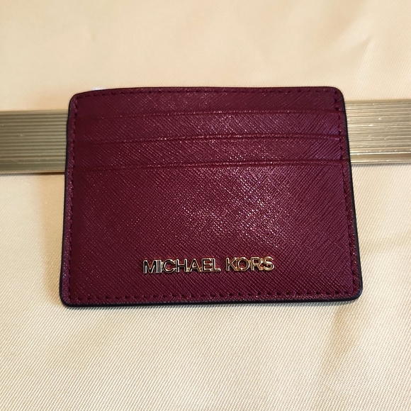 Michael Kors Safiano Leather Card & ID Holder - Picture 1 of 8